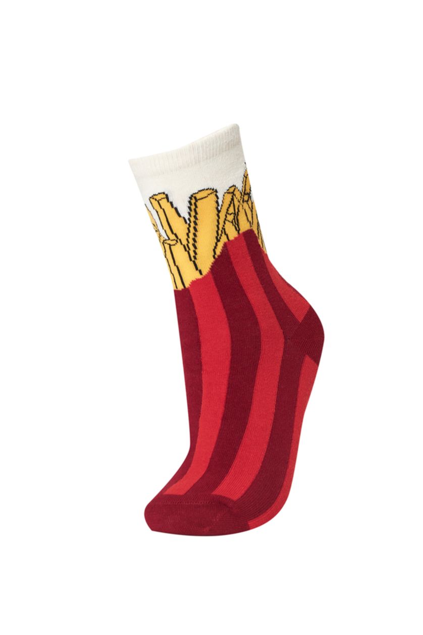 Kadın Karma Kadın 2'li Pamuklu Eğlenceli Çoraplar