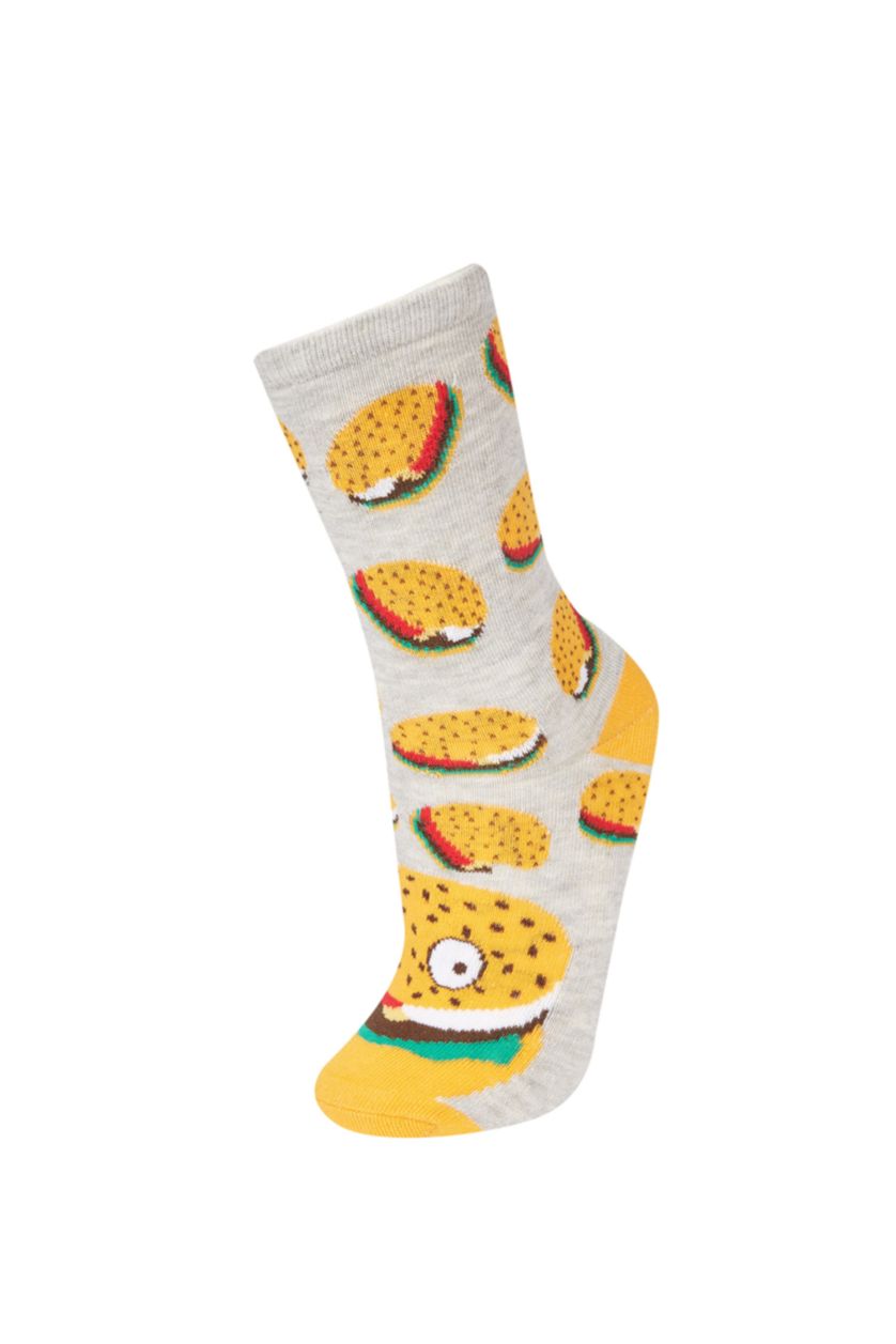 Kadın Karma 2'li Pamuklu Eğlenceli Çoraplar