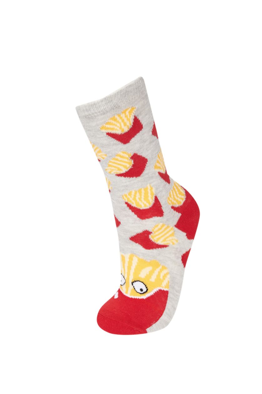 Kadın Karma 2'li Pamuklu Eğlenceli Çoraplar