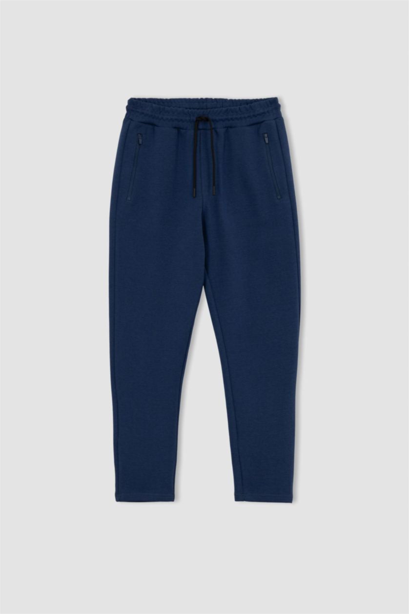 رجال نيلي بنطلون جوجر ولادي سليم فيت