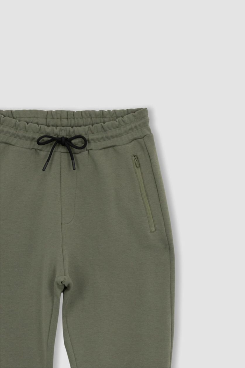 رجال كاكي فاتح سروال رياضي سليم فيت ستاندارت