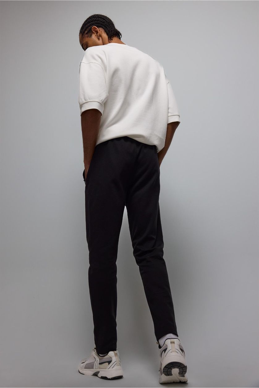 رجالي أسود بنطلون سويت بانتس جوجر بيزك سليم فيت من DeFactoFit