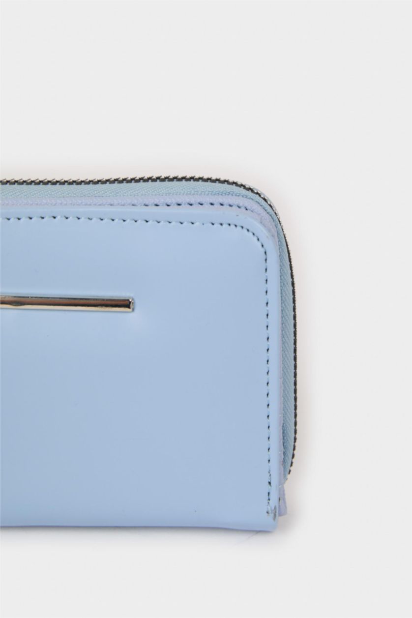 Kadın Mavi Kadın Suni Deri Cüzdan