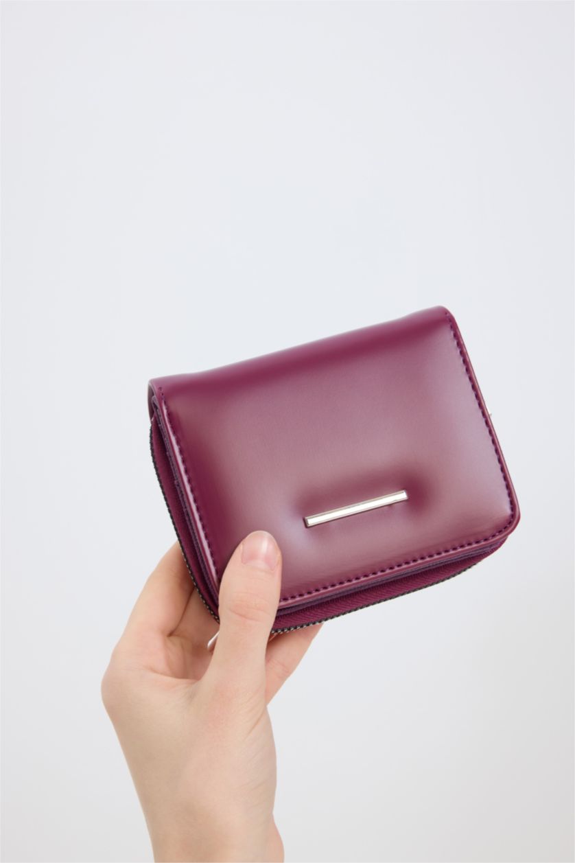 Kadın Mor Kadın Suni Deri Cüzdan