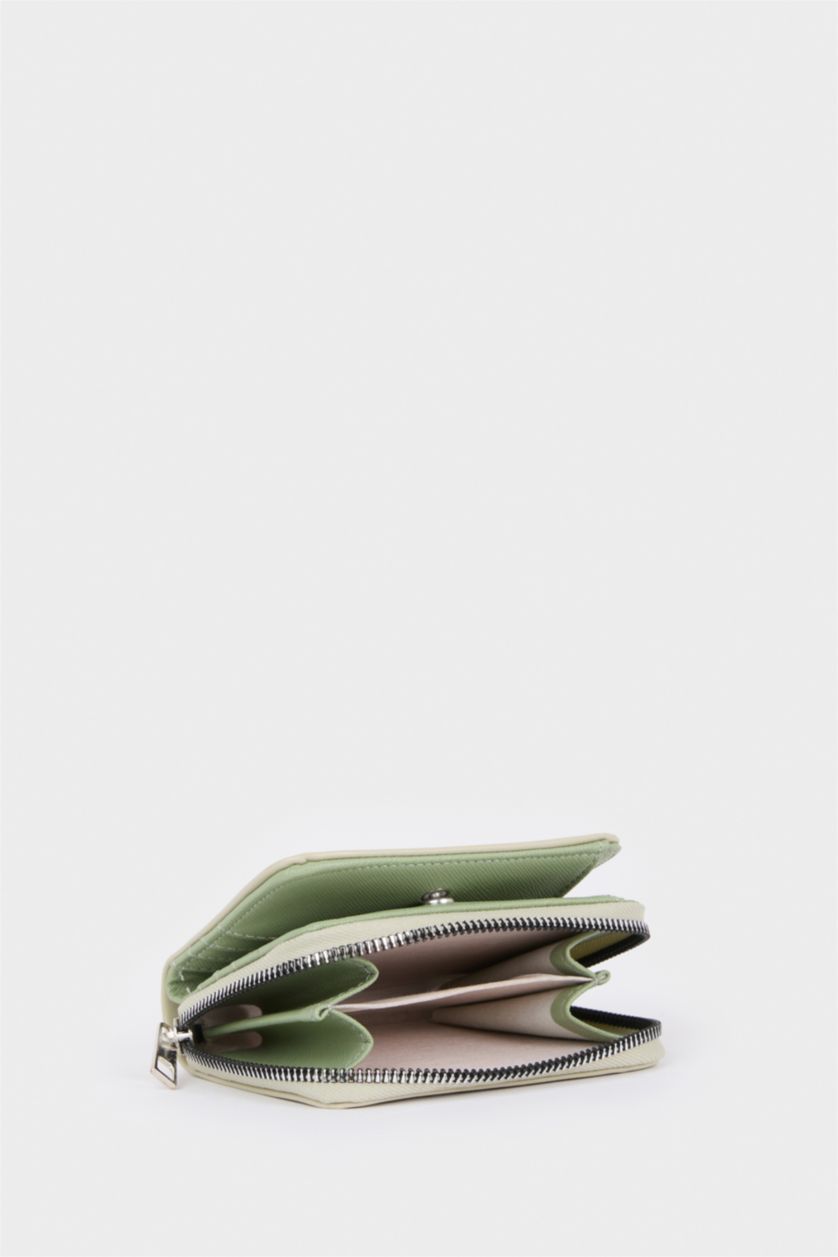 Woman Mint Woman Faux Leather Wallets