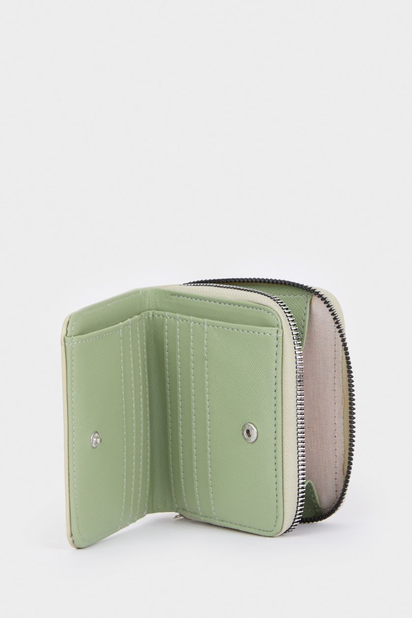 Woman Mint Woman Faux Leather Wallets
