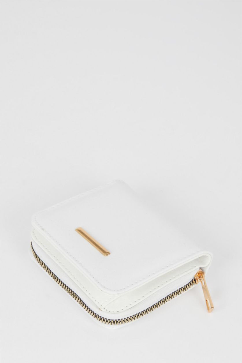 Kadın Kırık Beyaz Kadın Suni Deri Cüzdan