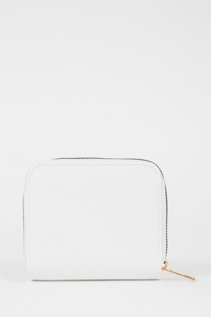 Kadın Kırık Beyaz Kadın Suni Deri Cüzdan