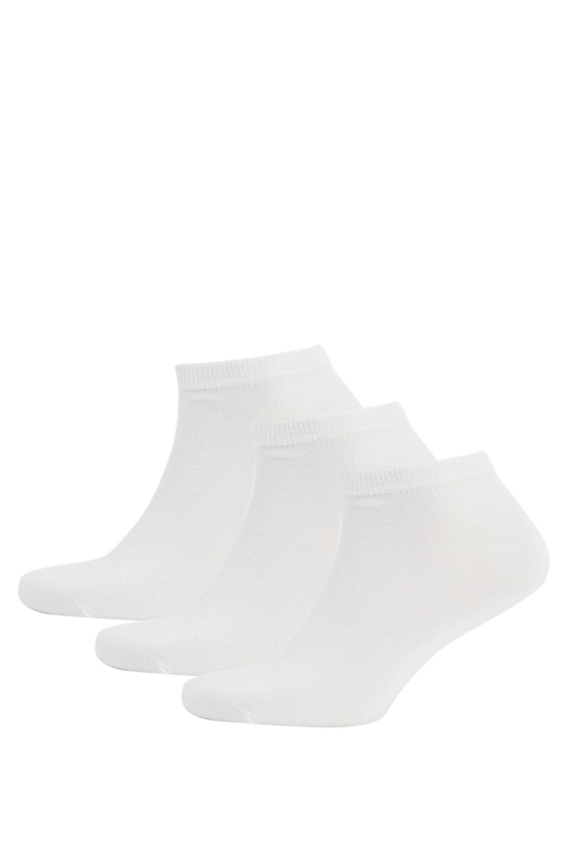 Man White Men's Seamless 3 Pack Short Socks