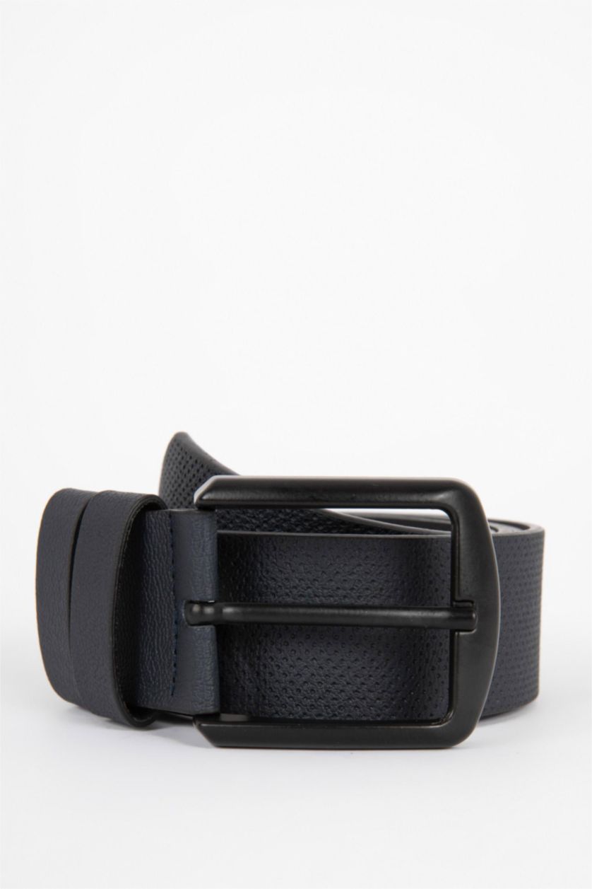 Men NAVY Men's Faux Leather Belt