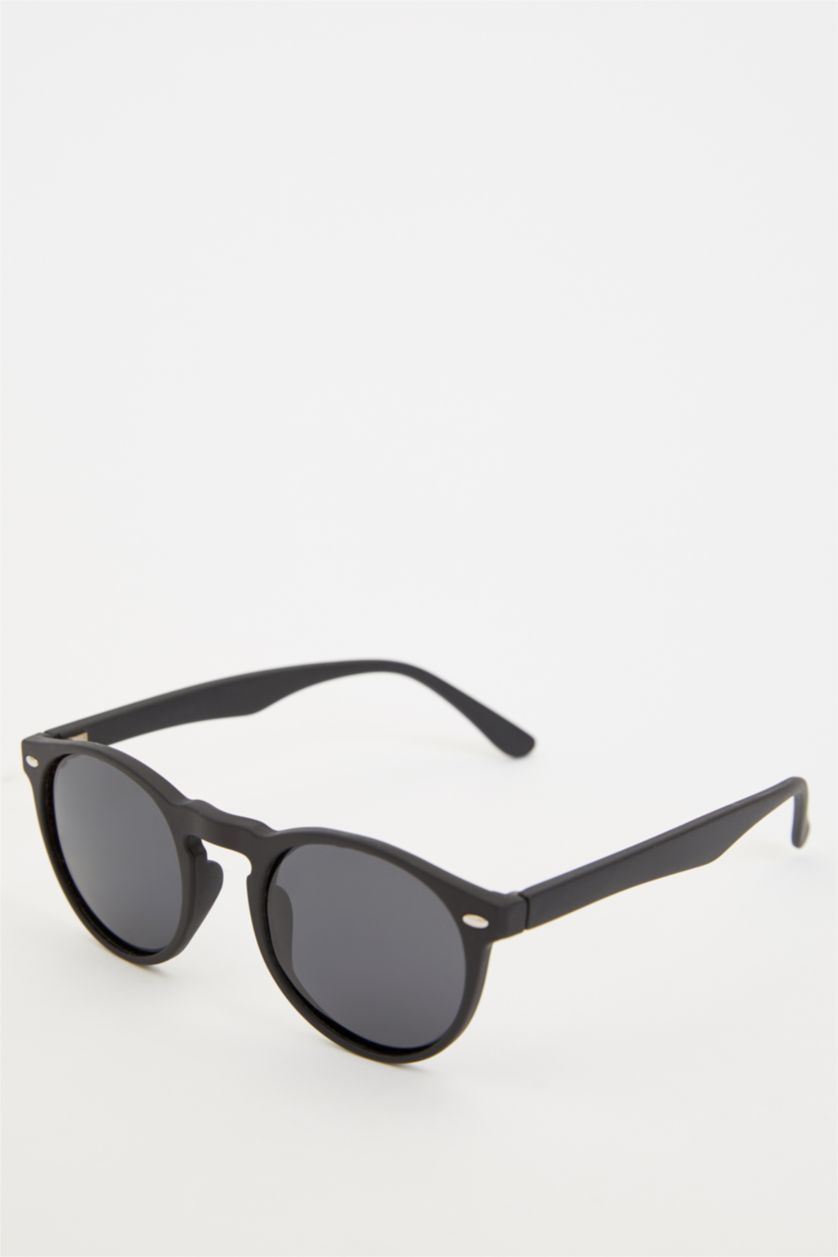 Kadın Siyah Yuvarlak Çerçeveli Güneş Gözlüğü