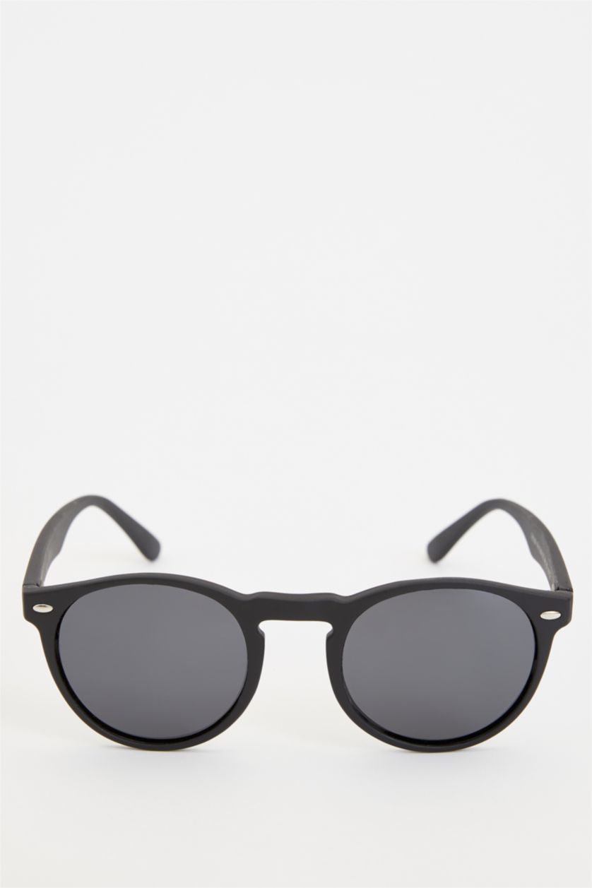 Kadın Siyah Yuvarlak Çerçeveli Güneş Gözlüğü