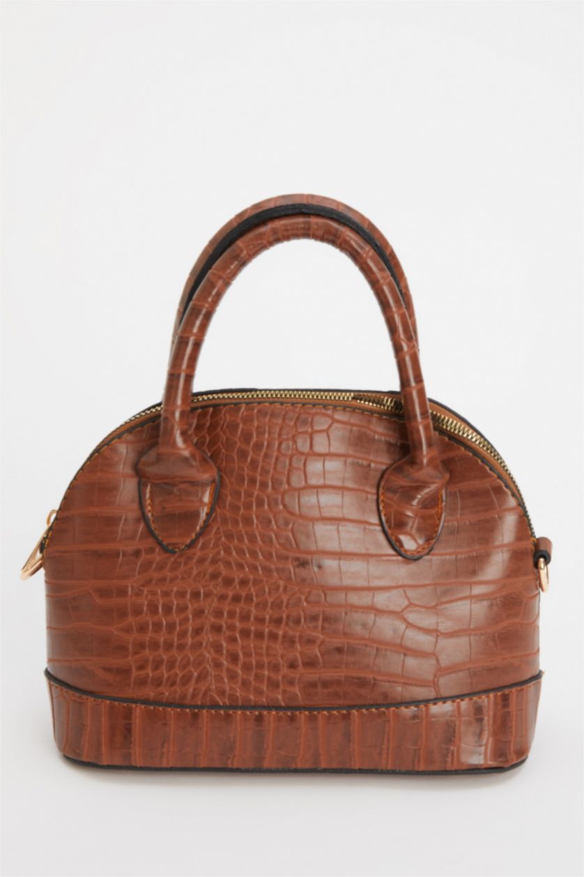 FEMME Marron Sac à bandoulière en similicuir