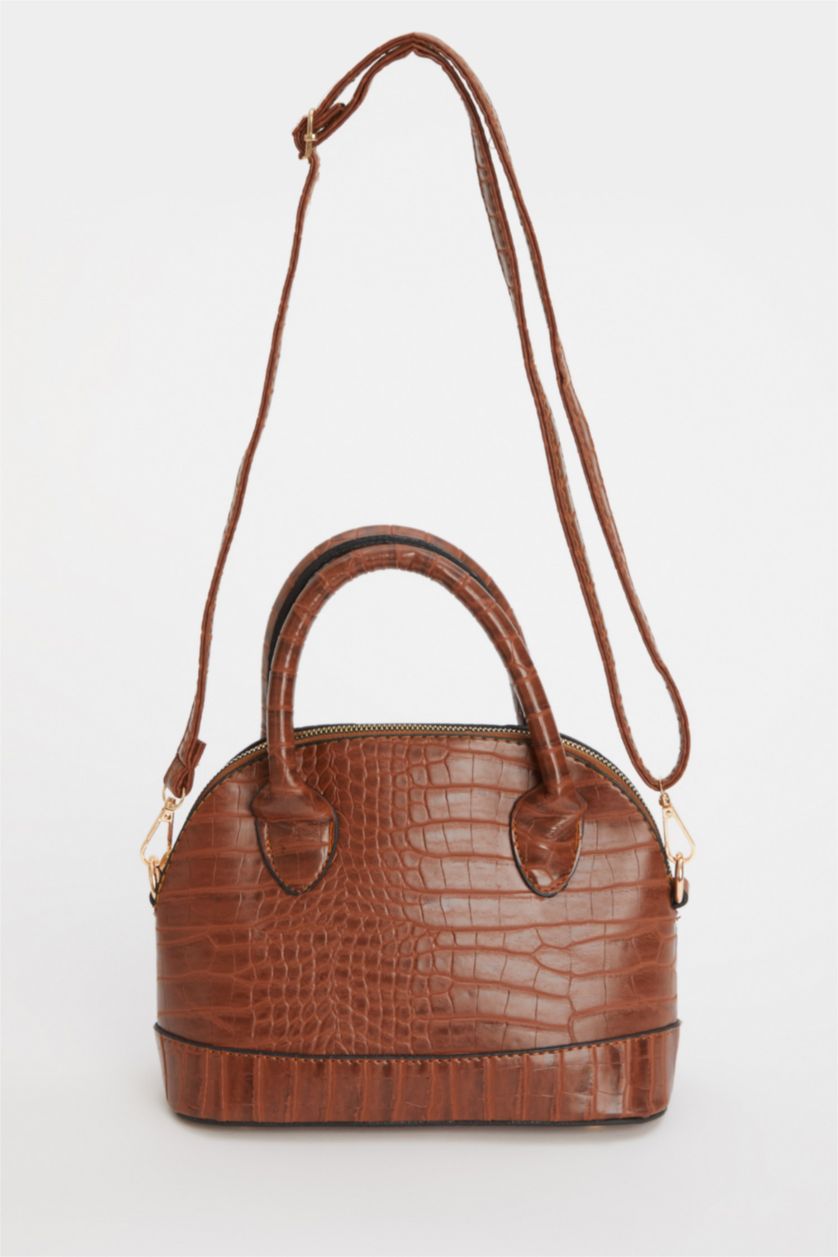FEMME Marron Sac à bandoulière en similicuir