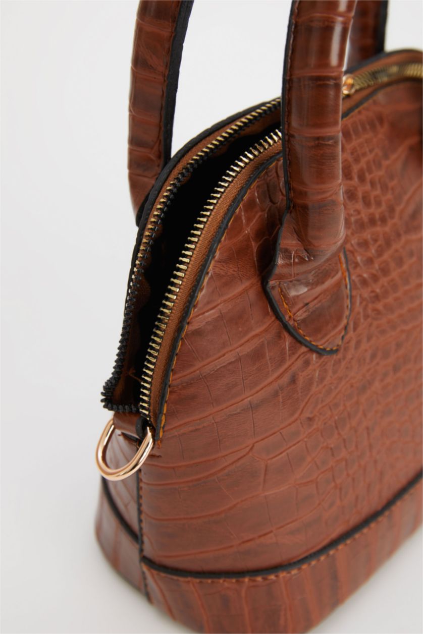 FEMME Marron Sac à bandoulière en similicuir