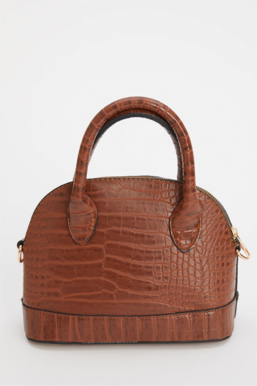 FEMME Marron Sac à bandoulière en similicuir