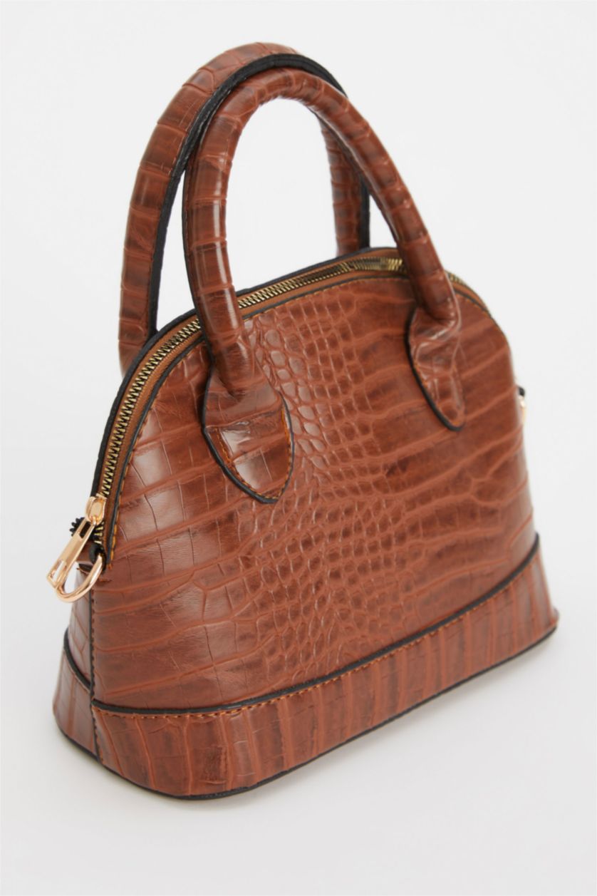 FEMME Marron Sac à bandoulière en similicuir