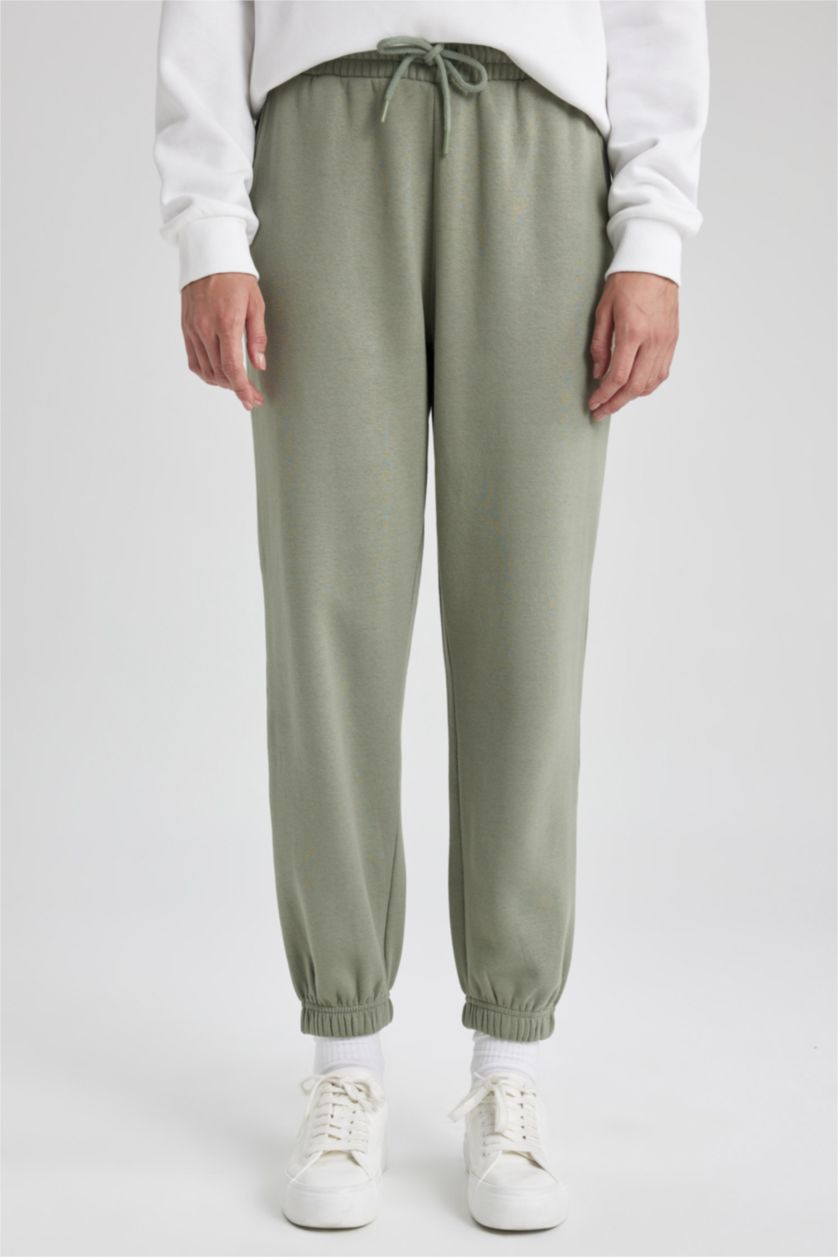 FEMME Vert Pantalon Joggeur Longue à Taille Standard Jambe Bande Élastique