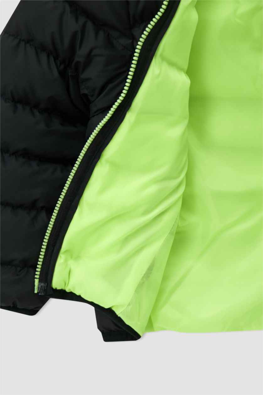 BOYS & TEENS Black Boys Hooded Coat