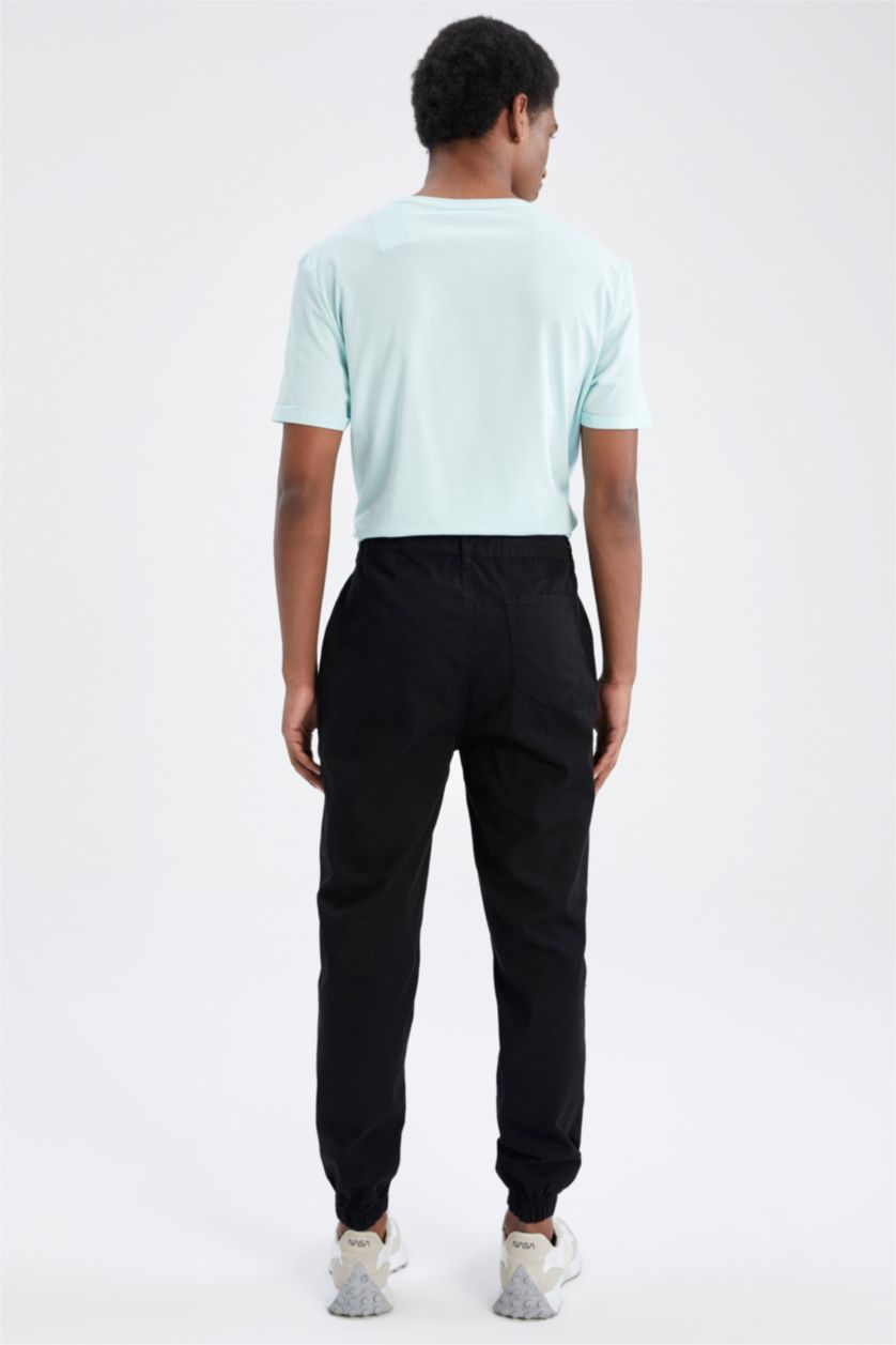 MAN Black Jogger Fit Trousers