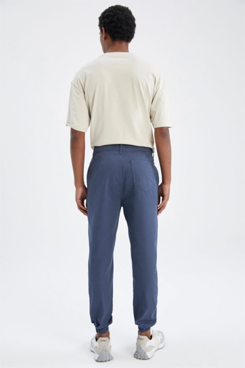 Man Indigo jogger Trousers