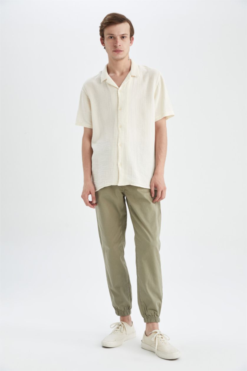 Мужчины Светлый хаки Брюки джоггеры