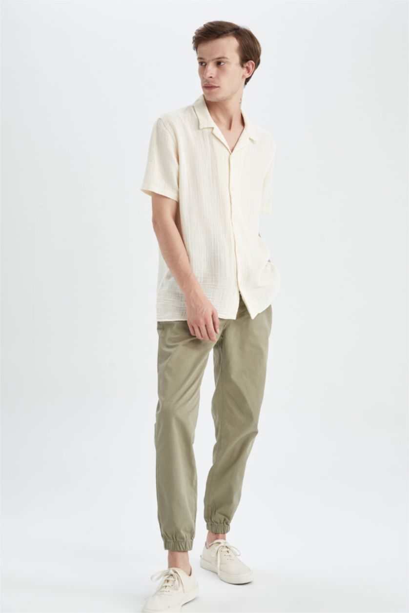 Мужчины Светлый хаки Брюки джоггеры