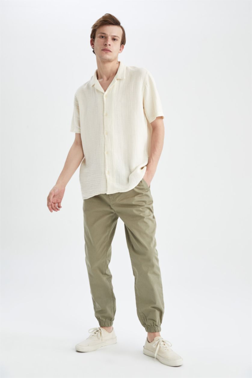 Мужчины Светлый хаки Брюки джоггеры