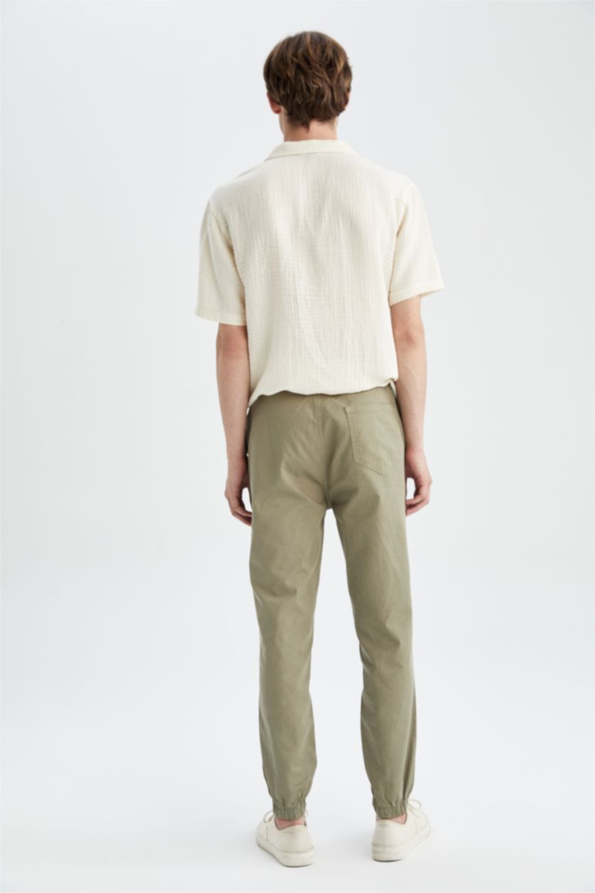 Мужчины Светлый хаки Брюки джоггеры