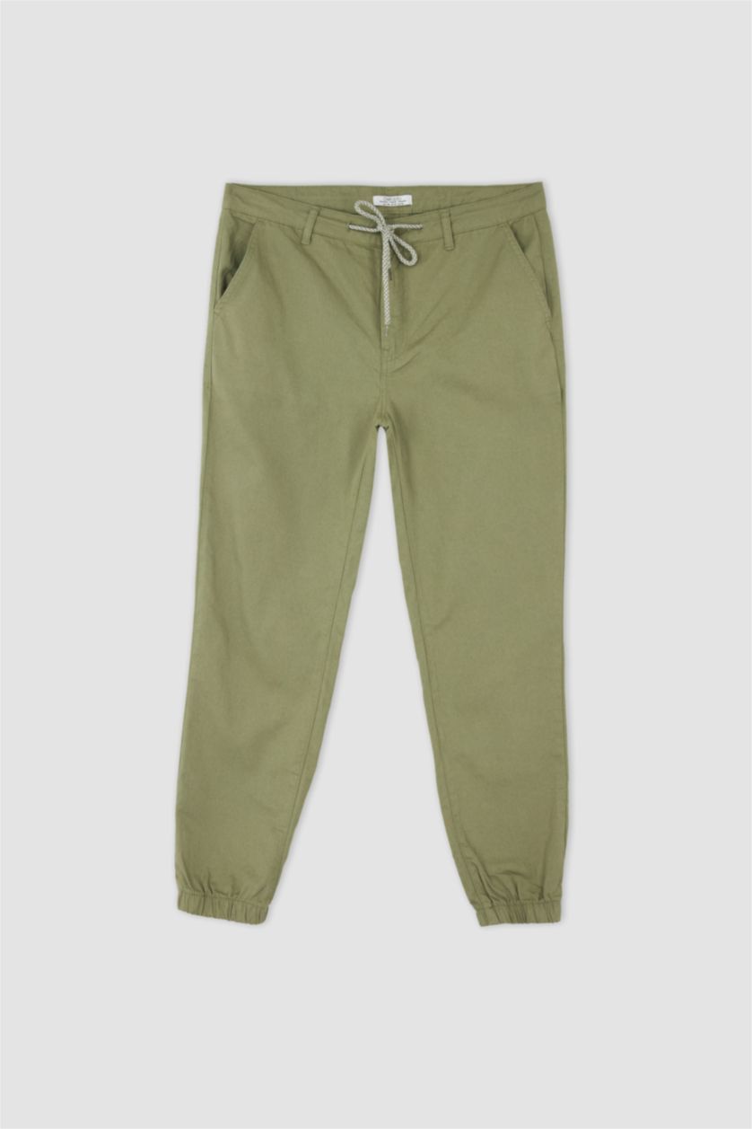 Мужчины Светлый хаки Брюки джоггеры