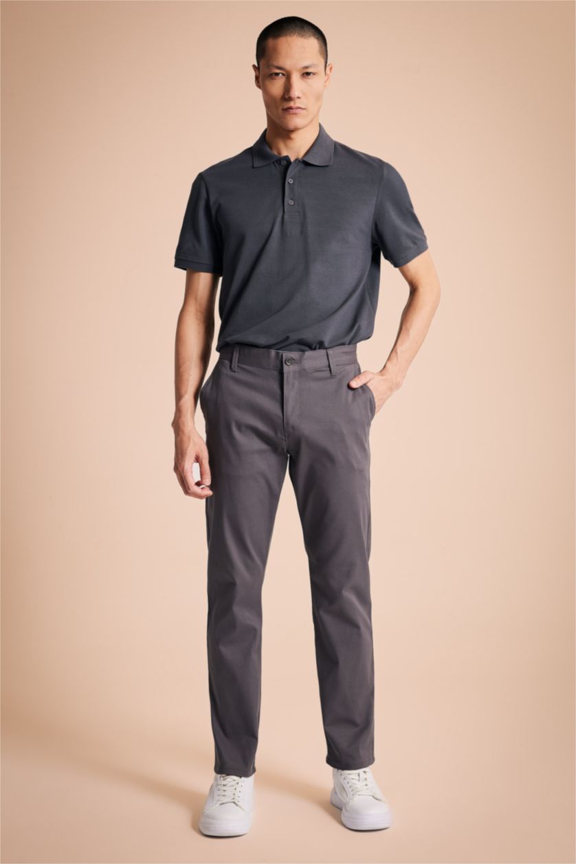 MAN Anthracite Regular Fit Chino Trousers
