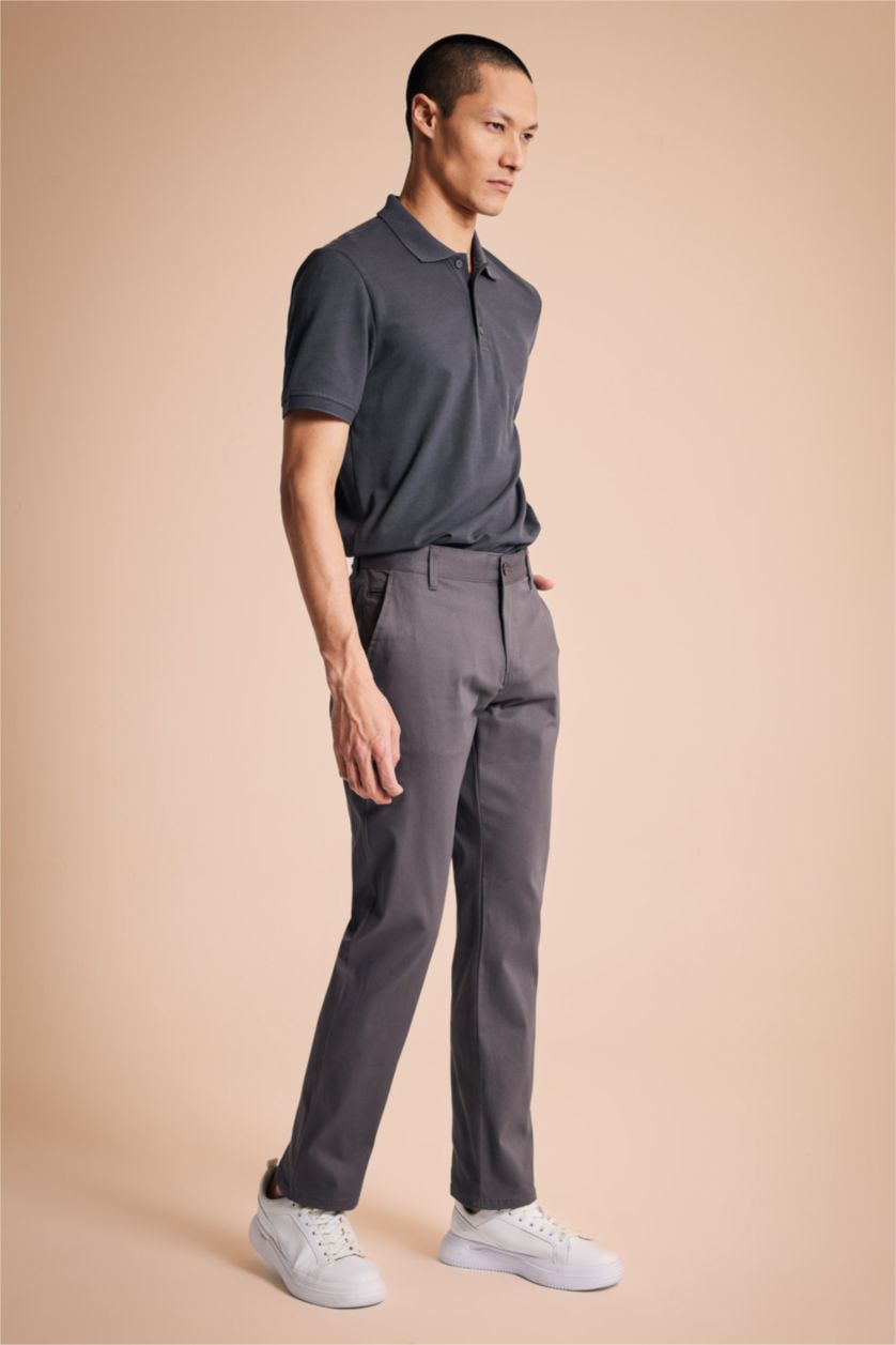 MAN Anthracite Regular Fit Chino Trousers