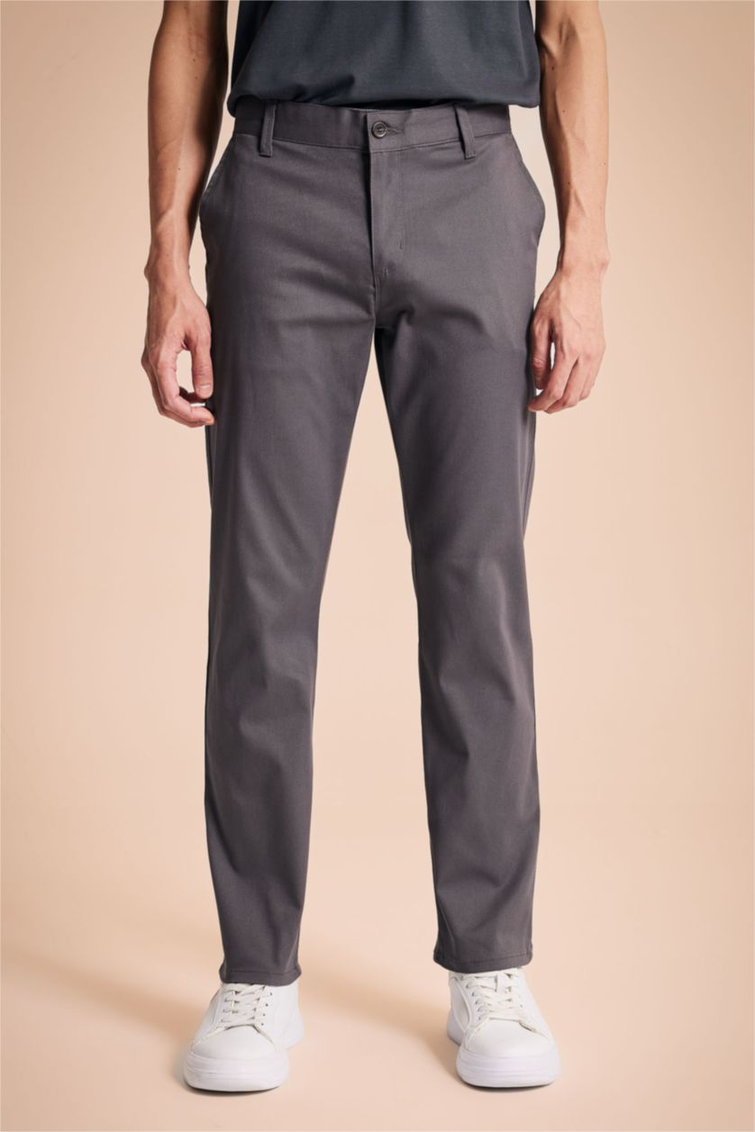 MAN Anthracite Regular Fit Chino Trousers