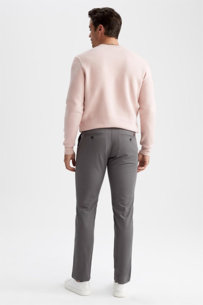 MAN Anthracite Regular Fit Chino Trousers
