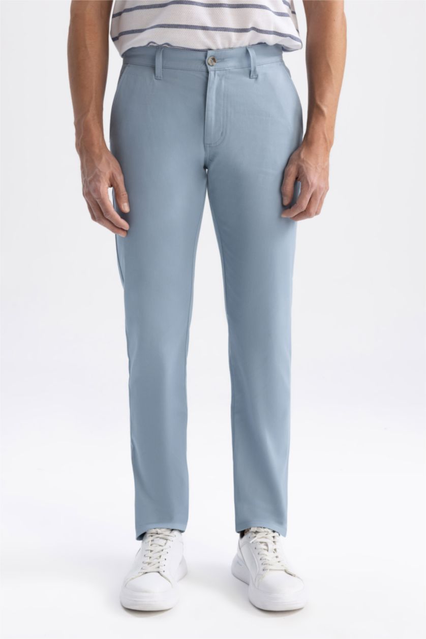 MAN Blue Regular Fit Trousers
