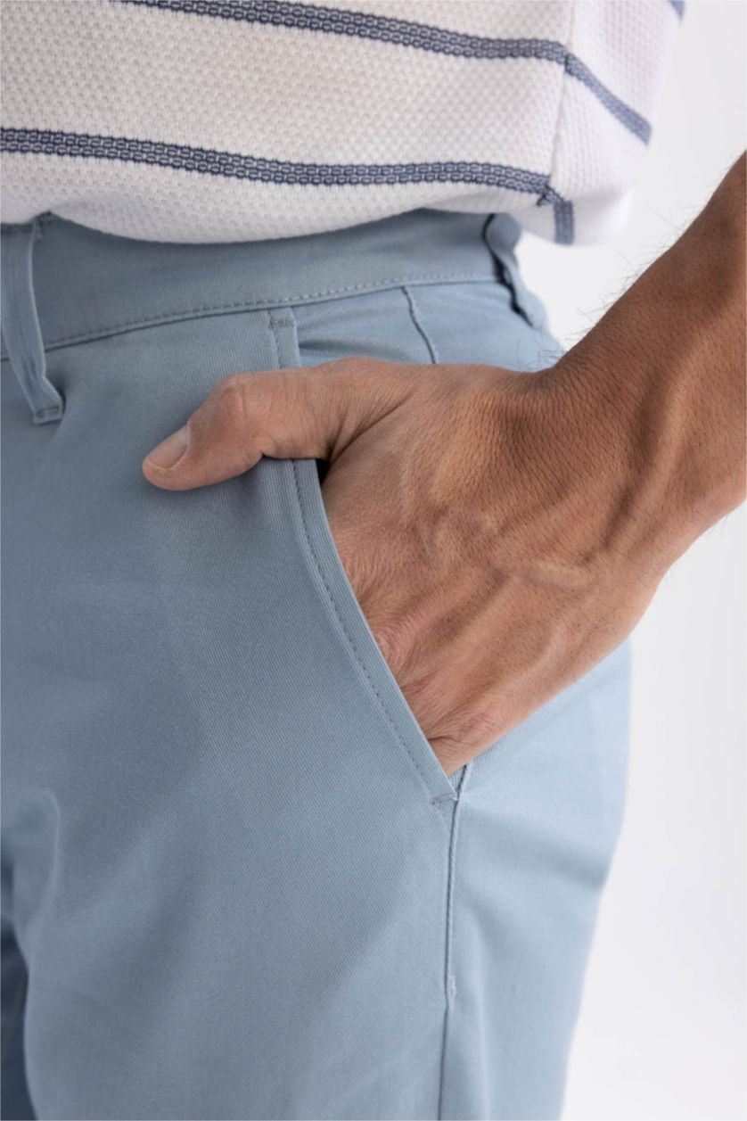 MAN Blue Regular Fit Trousers