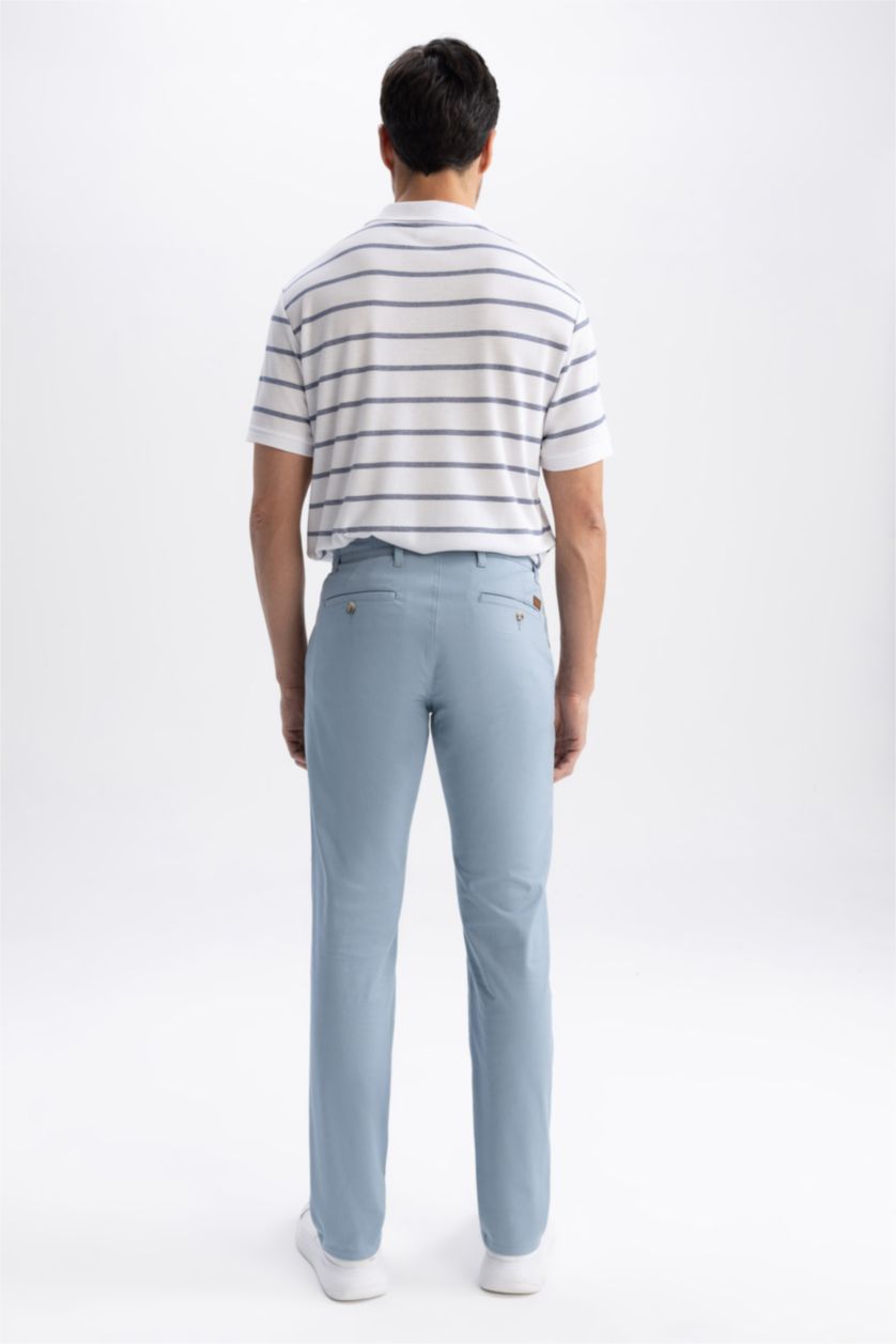 MAN Blue Regular Fit Trousers