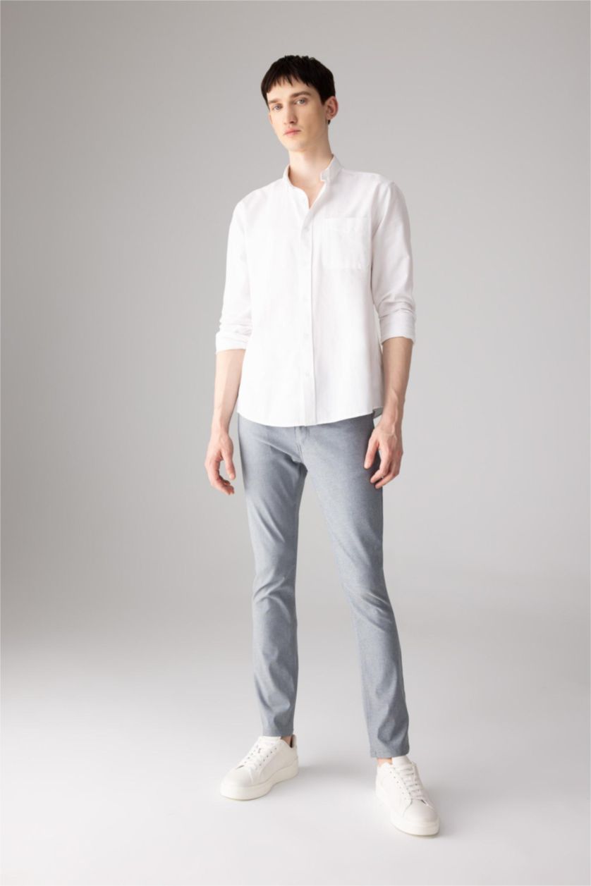 MAN Light Indigo Slim Fit Super Skinny Hem Trousers