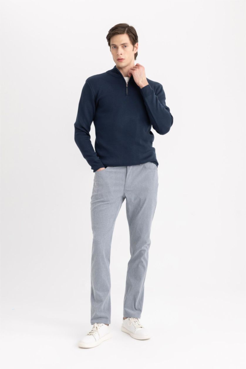 MAN Light Indigo Slim Fit Super Skinny Hem Trousers