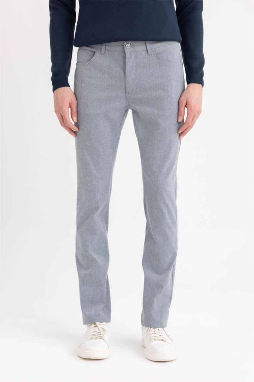 MAN Light Indigo Slim Fit Super Skinny Hem Trousers