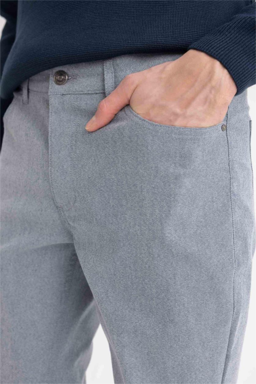 MAN Light Indigo Slim Fit Super Skinny Hem Trousers