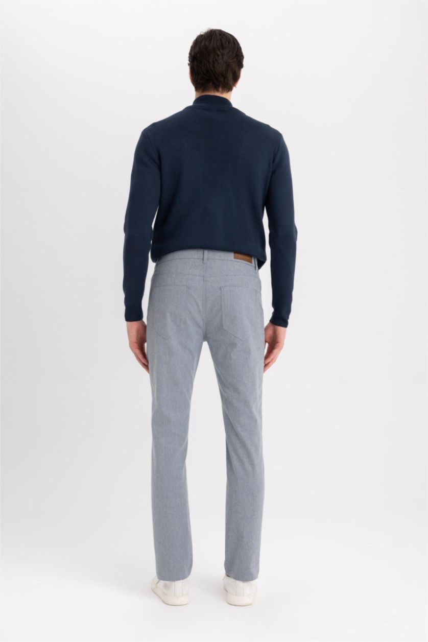 MAN Light Indigo Slim Fit Super Skinny Hem Trousers