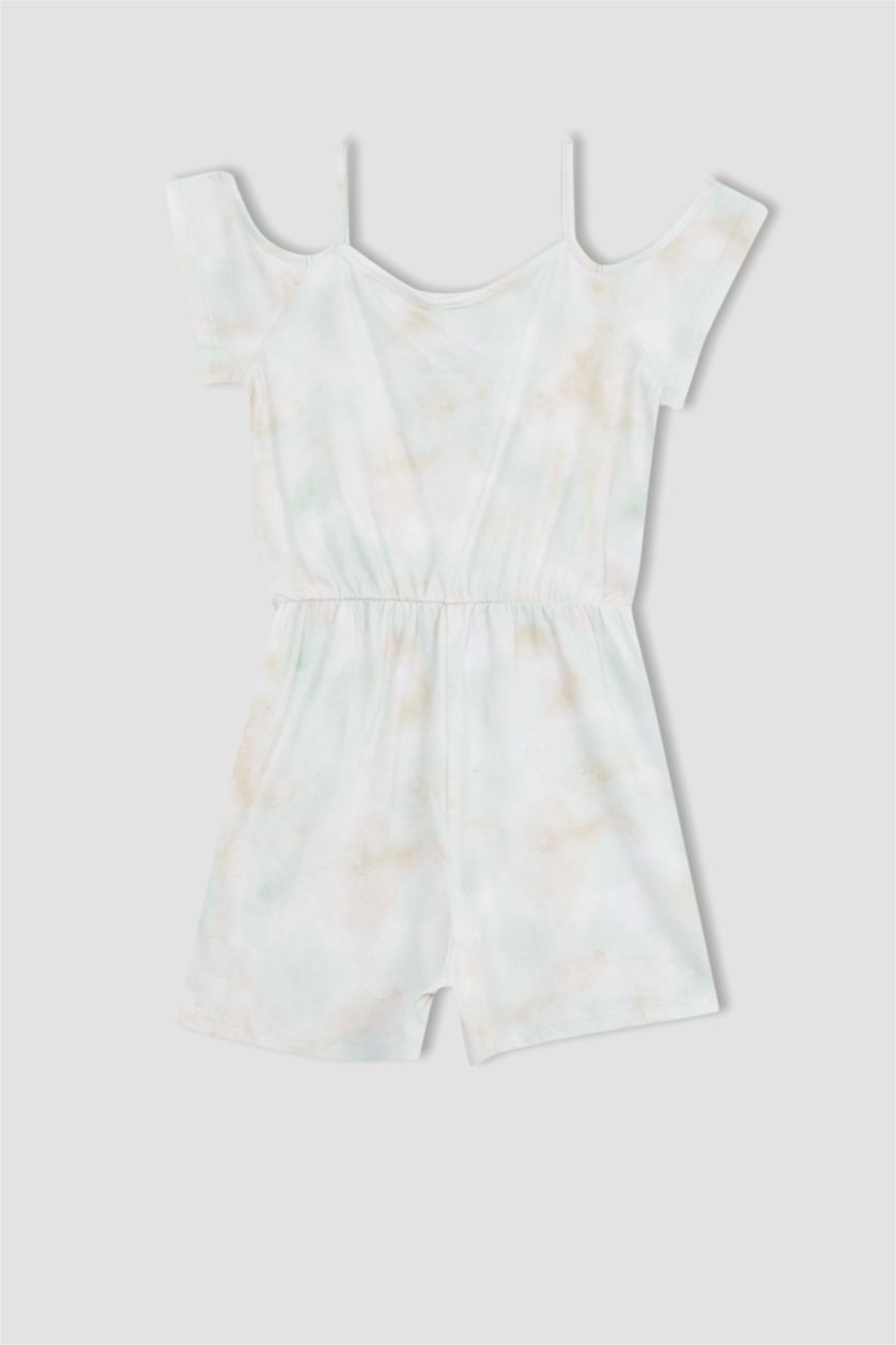 بناتي أكوا جمبسوت بناتي صيفي قطن تاي داي بحمالات