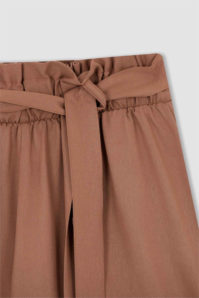 FEMME Marron Clair Short Coupe décontractée Taille Normale