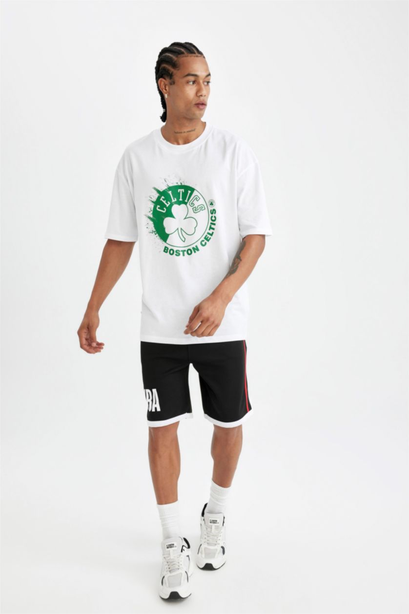 MAN White Boston Celtics Licensed T-Shirt
