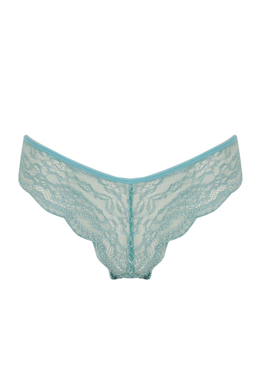 Женская Зеленый Трусы бразилиана кружевные, Fall in Love