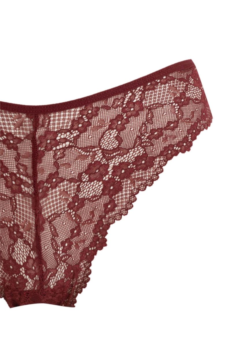 WOMAN Bordeaux Lace Slip Panty