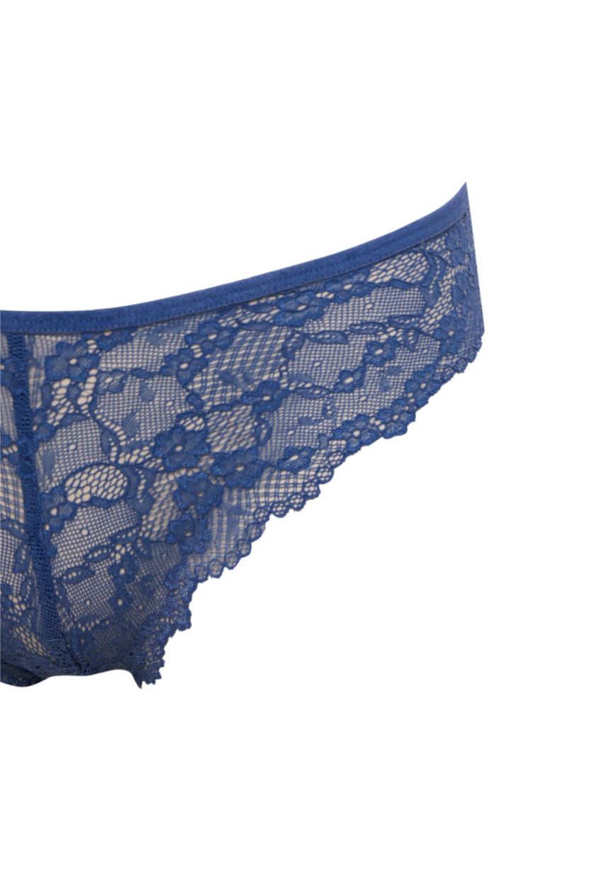WOMAN Indigo Fall in Love Lace Brazilian Panty