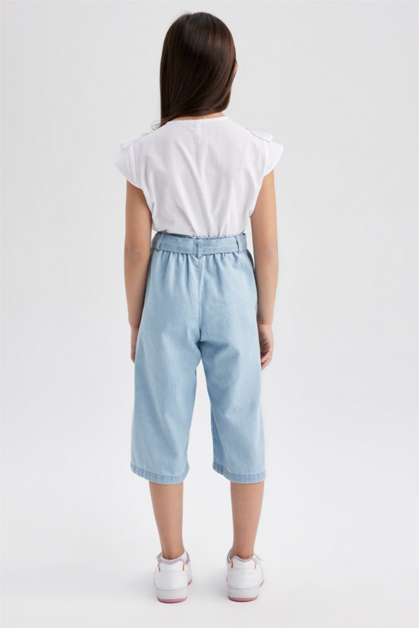 GIRLS & TEENS Ice Blue بنطلون كولوت فيت