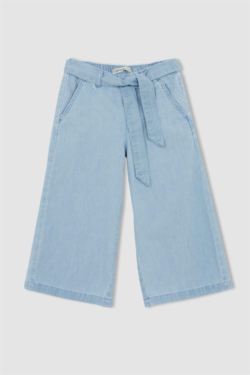 GIRLS & TEENS Ice Blue بنطلون كولوت فيت